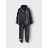 Name It Black Nkndry10 Rain Sett Fo Noos