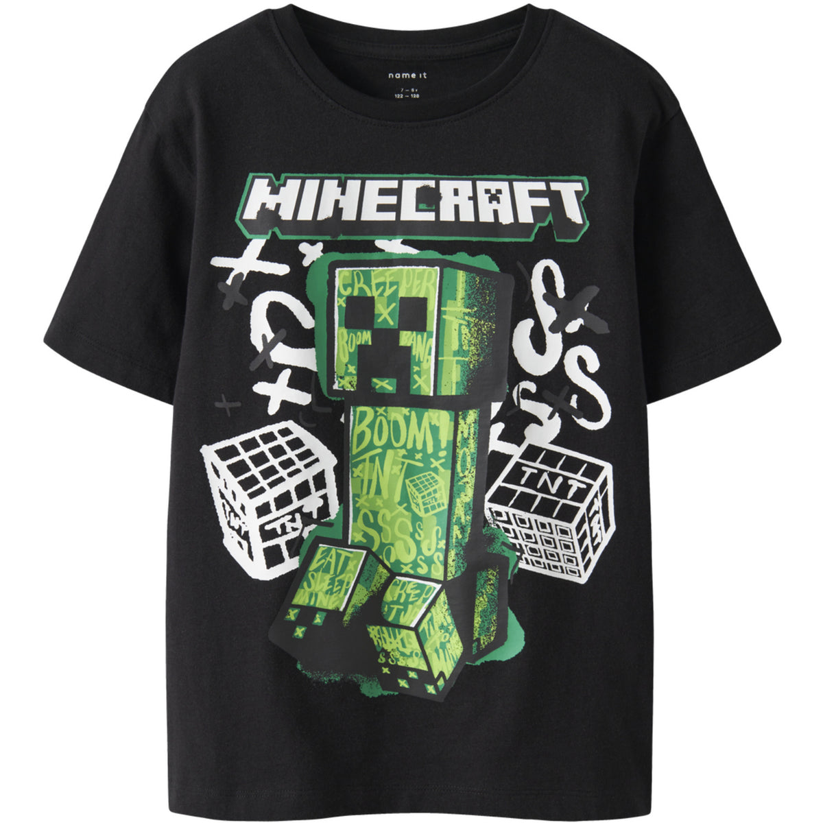 Name It Black Nkmdi Minecraft Ss Nreg Topp Box Noos Bfu