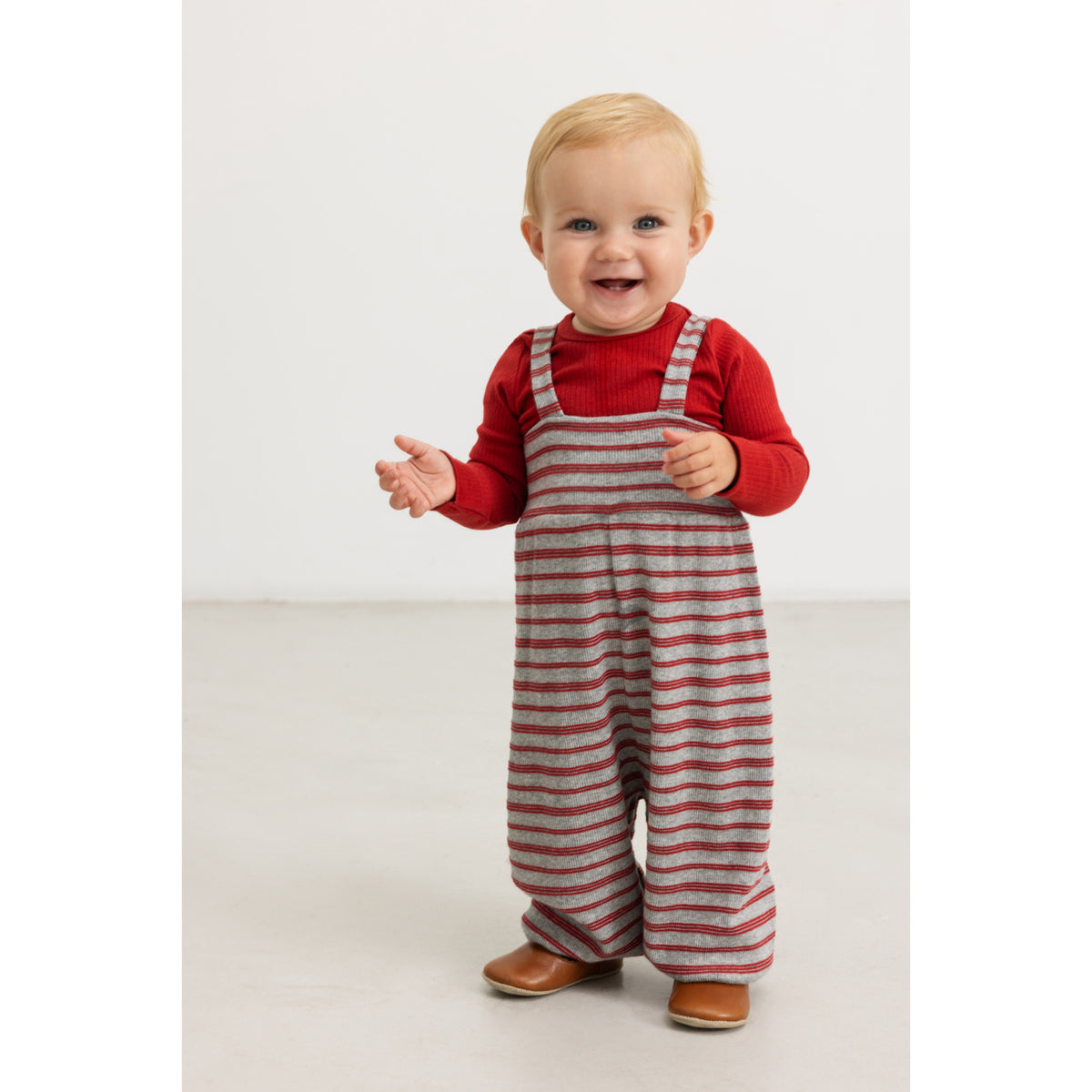 MarMar Modal Fine Rib Cherry Stripe Rinro Bukser