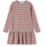 MarMar Modal Fine Rib Cherry Stripe Diro Kjole