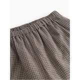 MarMar Structured Soft Cotton Houndstooth Check Panto Bukser