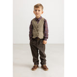 MarMar Herringbone Twill Mud Jason Vest