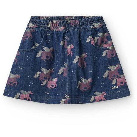 COPENHAGEN COLORS Dark Unicorn Wash Unicorn Denim Skirt