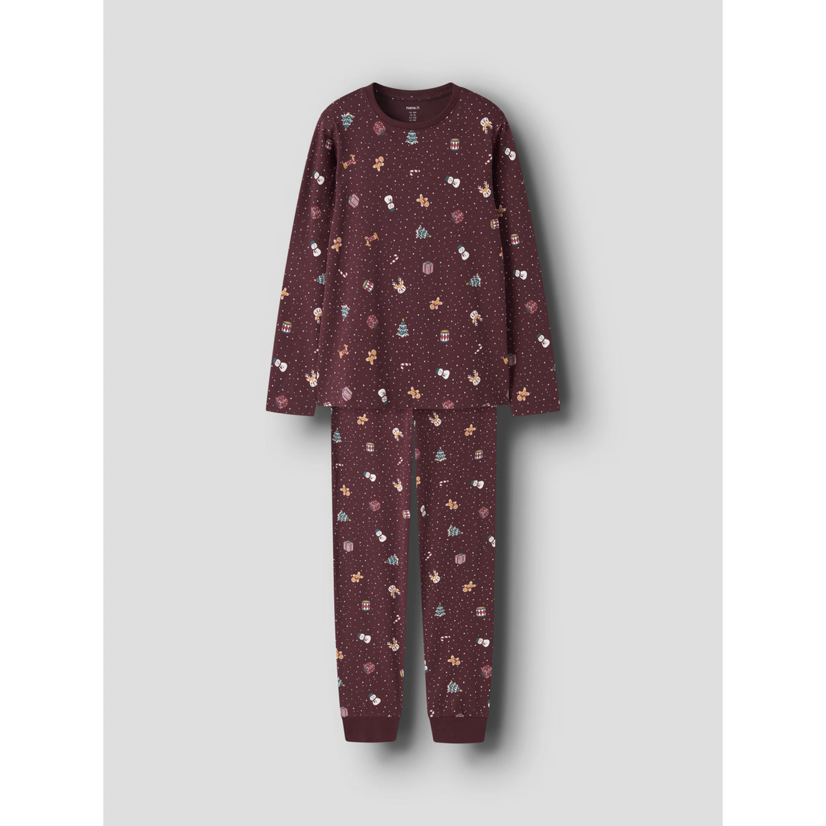 Name It Burgundy Christmas Nknvismas Ls Natttøy