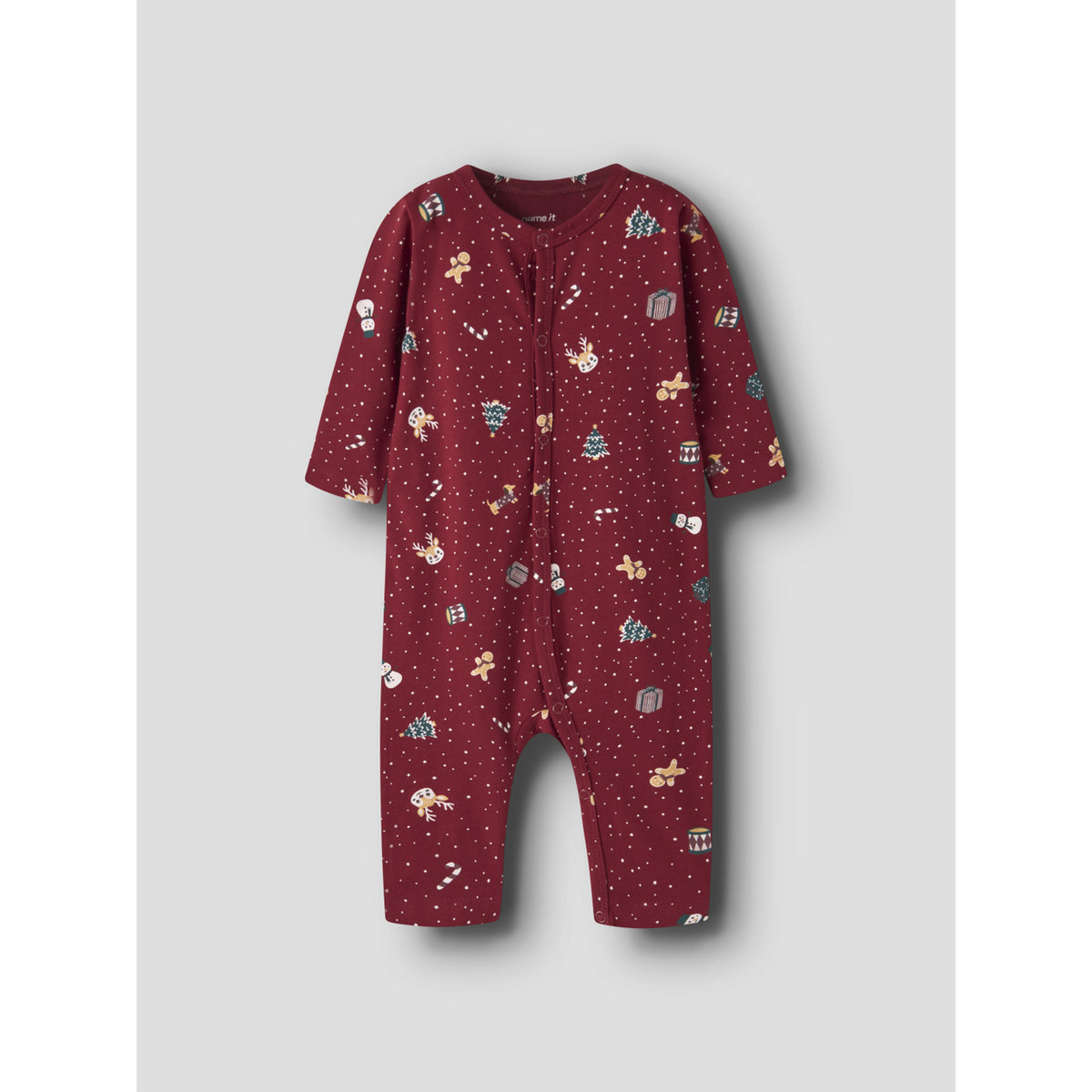 Name It Red Dahlia Christmas Nbnvismas Ls Natt Drakt