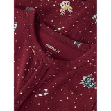 Name It Red Dahlia Christmas Nbnvismas Ls Natt Drakt
