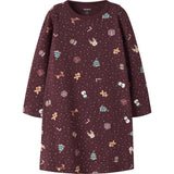 Name It Burgundy Christmas Nmfvismas Ls Natkjole