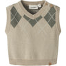 Lil'Atelier White Pepper Mulled Basil Nbmronan Strikk Vest Lil