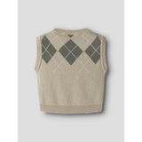 Lil'Atelier White Pepper Mulled Basil Nbmronan Strikk Vest Lil