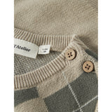 Lil'Atelier White Pepper Mulled Basil Nbmronan Strikk Vest Lil