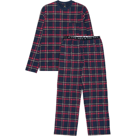 The New Navy Blazer Check Tnholiday Tartan Voksen Night Sett