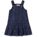 Fliink Dark Denim Blue Donna Embr. Spencer Kjole