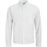 Jack & Jones White Jwhtheo Boxy Oxford Skjorte Ls Jnr