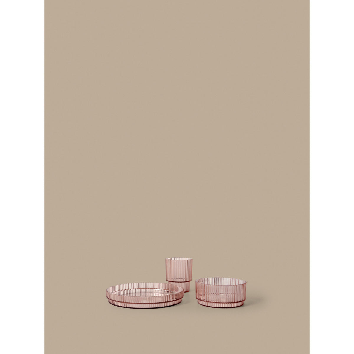 Ferm Living Blush Ripple Kids Dinner Sett