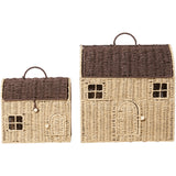 Ferm Living Natural/Dark Brown Casu Oppbevaring Houses 2 Pakke