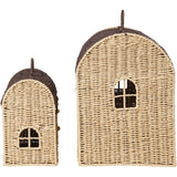 Ferm Living Natural/Dark Brown Casu Oppbevaring Houses 2 Pakke