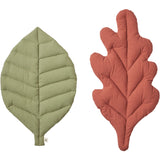 Ferm Living Tea Green/Baked Clay Leaf Cushions 2 Pakke