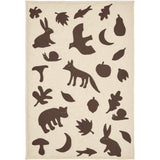 Ferm Living Off-white/Dark Chocolate Lunden Teppe
