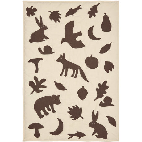 Ferm Living Off-white/Dark Chocolate Lunden Teppe