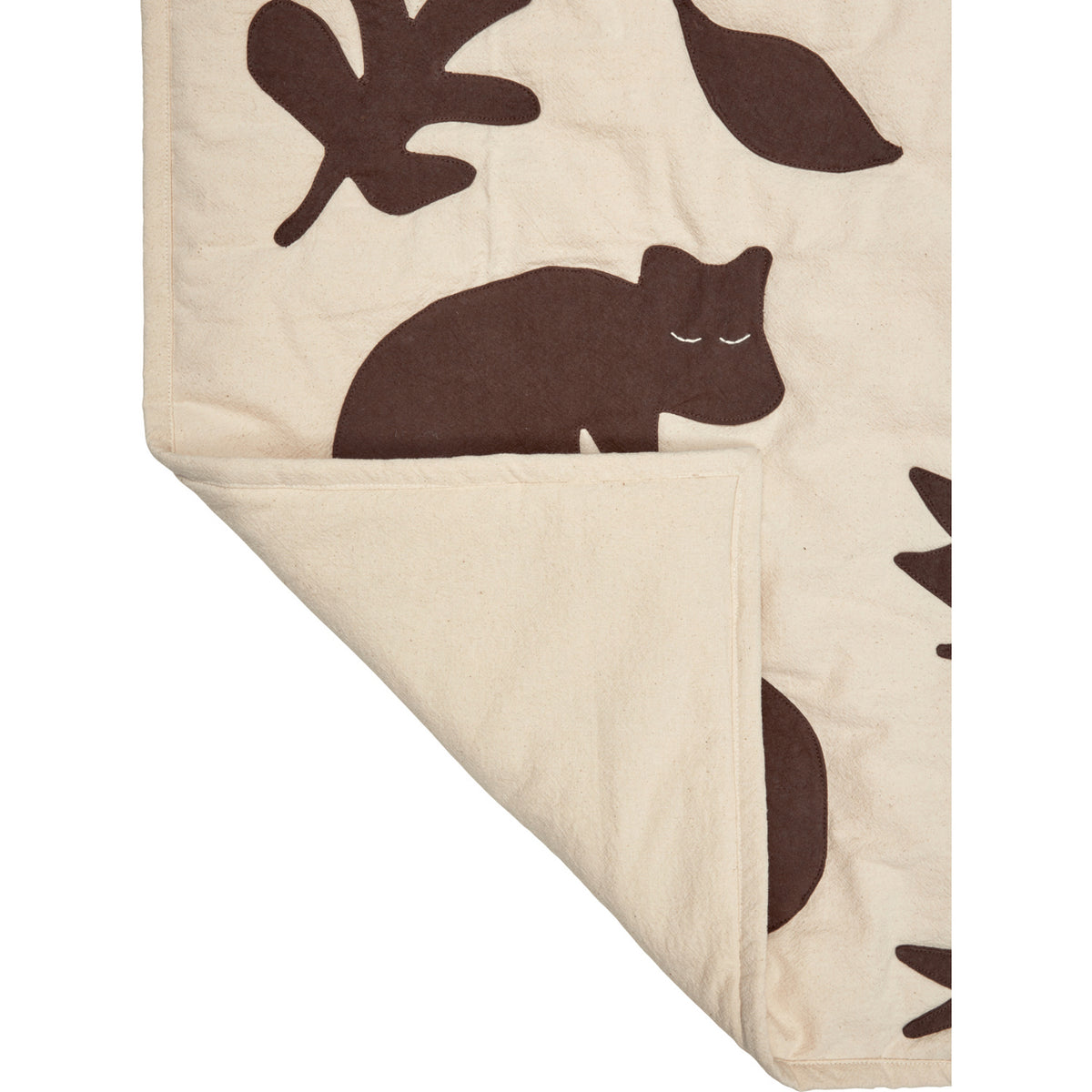 Ferm Living Off-white/Dark Chocolate Lunden Teppe