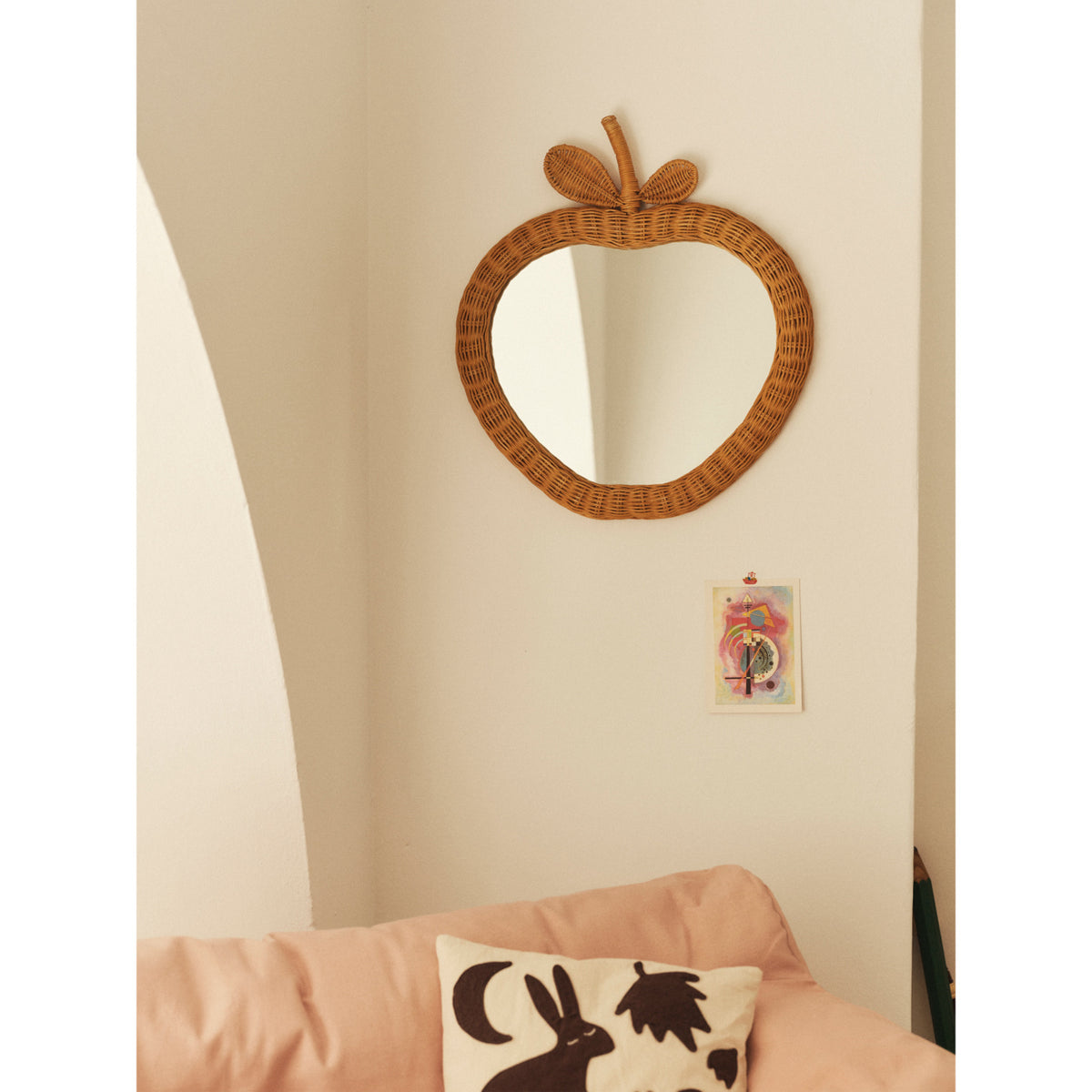Ferm Living Natural Apple Flettet Speil
