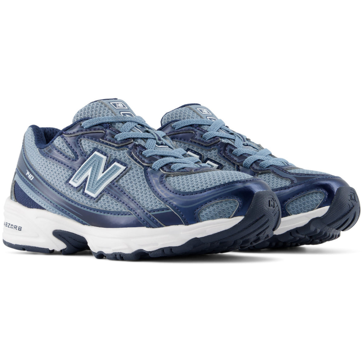New Balance Shadow Blue 740 Kids Bungee Lace