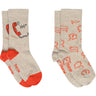 Mp Danmark x Børns Vilkår Beige Melange Phone Socks - 2-pack
