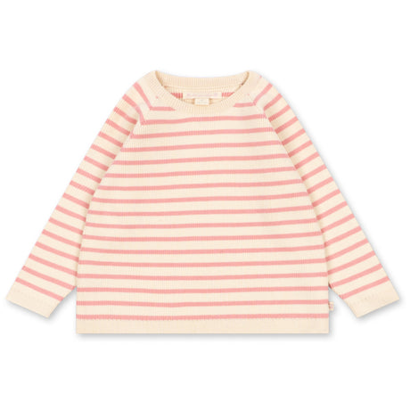 Konges Sløjd Peony Butter Stripe Buma Strikk Sweater Gots