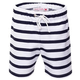Petit Crabe White/Blue Alex Badeshorts