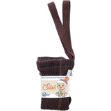 Silly Silas Wooly Footless Strømpebukser Med Braces Espresso Brown