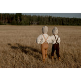 Silly Silas Wooly Footed Strømpebukser Med Braces Espresso Brown