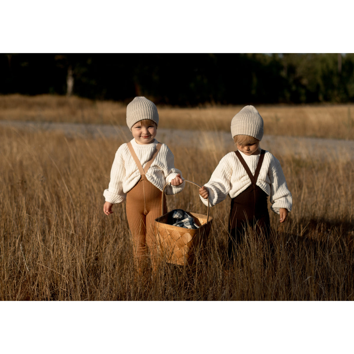 Silly Silas Wooly Footed Strømpebukser Med Braces Espresso Brown