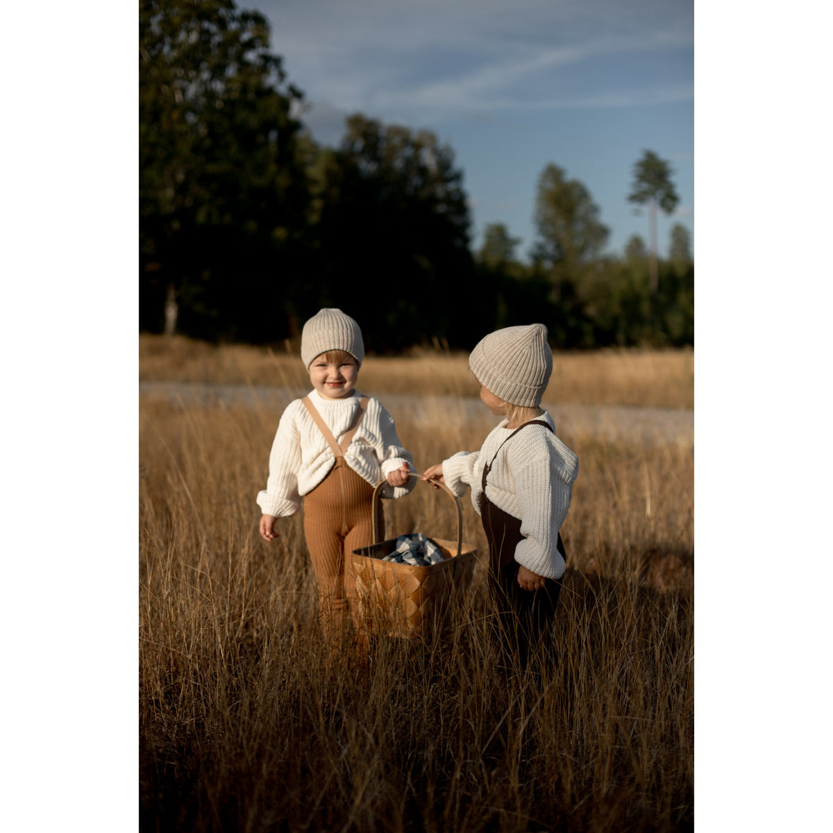 Silly Silas Wooly Footless Strømpebukser Med Braces Espresso Brown