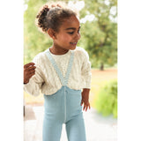 Silly Silas Footless Bomull Strømpebukser Med Braces Misty Blue Patterned