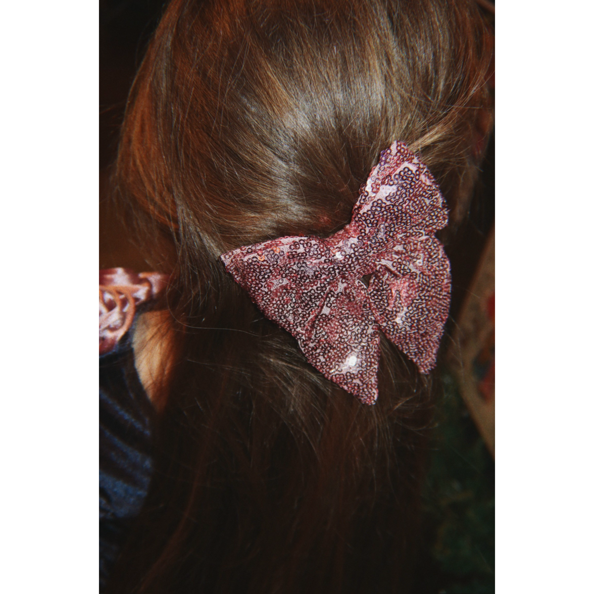 Konges Sløjd Rosewater Tindra Paljet Bue Hair Clip