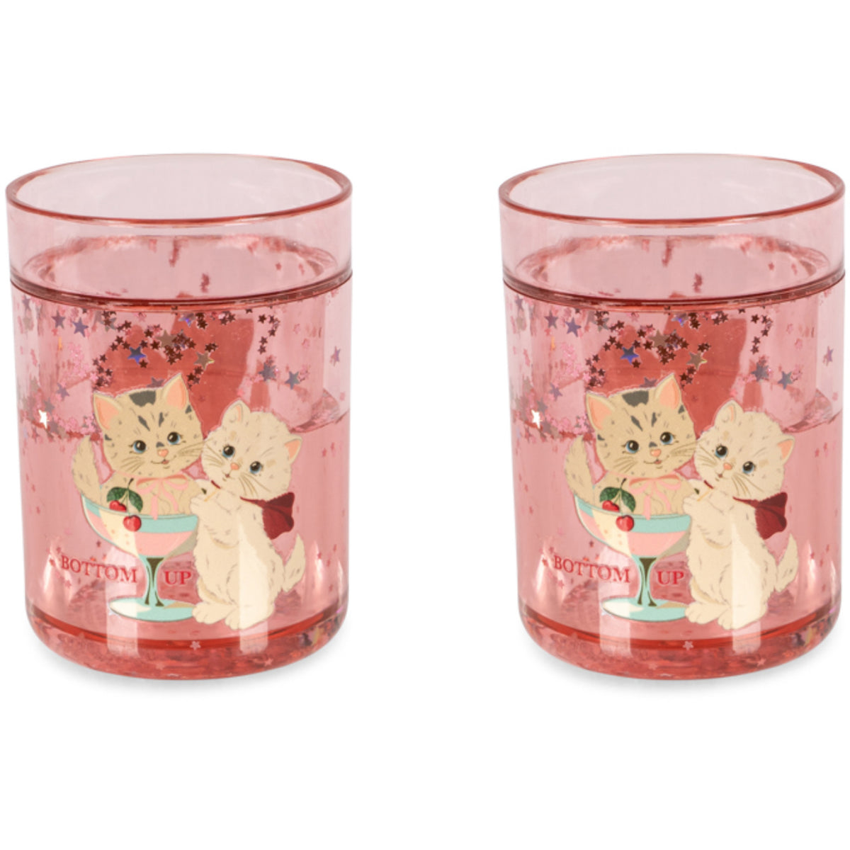 Konges Sløjd Rose Cat 2 Pakke Glitter Kopper