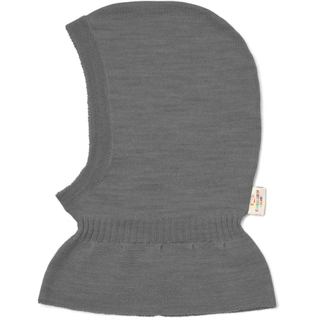 COPENHAGEN COLORS Grey Mel. Lt. Strikket Merino Elefantlue Med Frill
