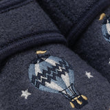 En Fant Vintage Indigo-Blue Ull Tøfler M/ Embroidery