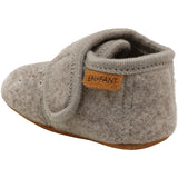 En Fant Sand Melange-Beige Ull Tøfler M/ Embroidery
