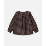 Fliink Coffee Bean Dot Dolly Dot Bluse