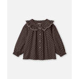 Fliink Coffee Bean Dot Dolly Dot Bluse