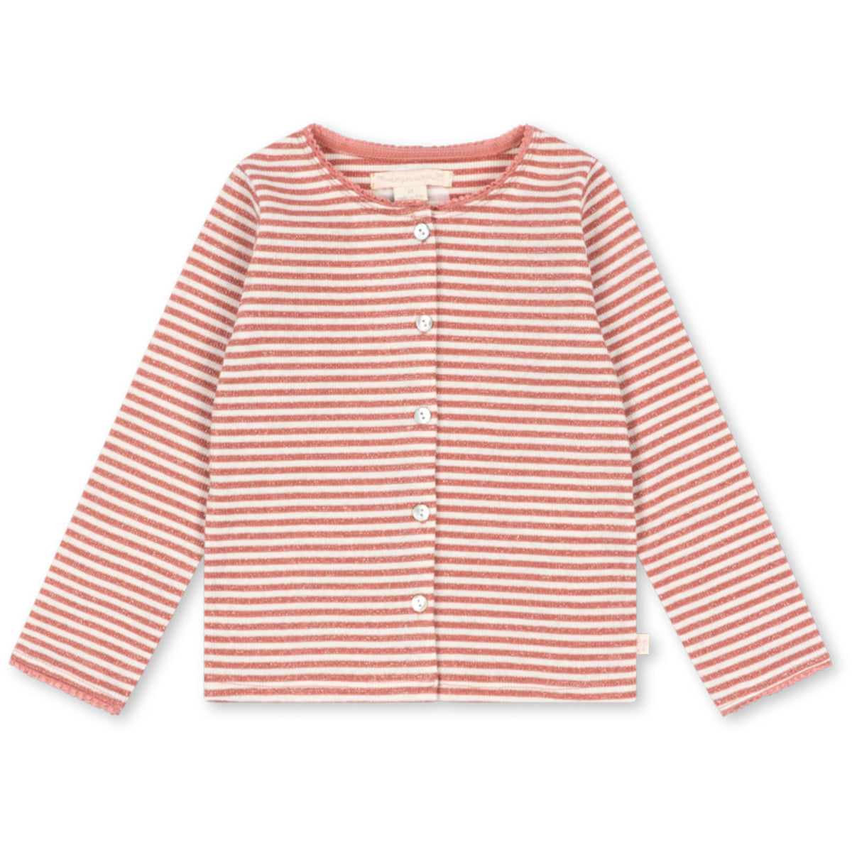 Konges Sløjd Rose Cream Stripe Roli Stripe Cardigan Ocs