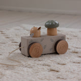 Sebra Woodland Pop-Up Pull-Along Leketøy Wooden Fsc™️ 100%