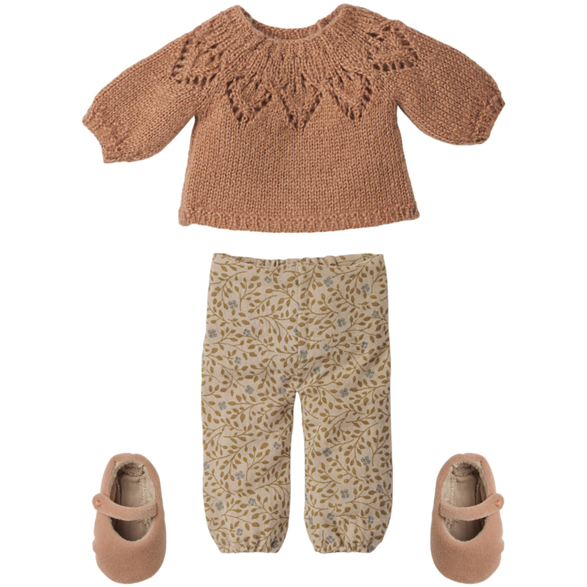 Maileg Kanin, Str. 3 - Klassisk - Bukser Og Strikket Sweater
