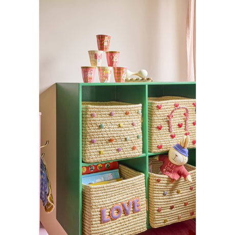 Rice Melamin Kids Kopp Med Pink Musikk Band Print - Small - 6 Pakke - 160 Ml