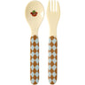 Rice Kids Melamin Skje And Fork Med Blue Musikk Band Print