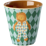 Rice Melamin Kids Kopp Med Blue Musikk Band Print - Small - 6 Pakke - 160 Ml