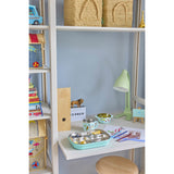 Rice Rustfrit Stål Baby Kopp Med Handle And Fixed Trekk - Mint Fun Fair Print - 260 Ml
