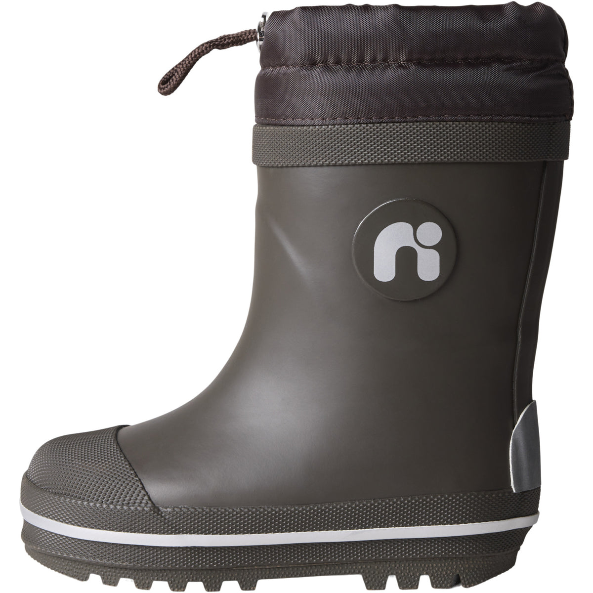 Name It Chocolate Brown Nmnnuno Thermo Rubberboot Solid Noos