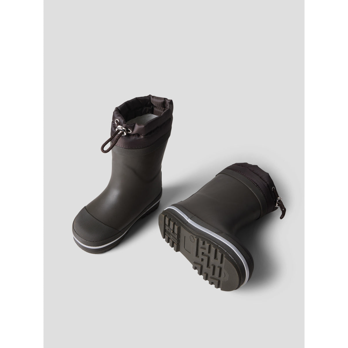 Name It Chocolate Brown Nmnnuno Thermo Rubberboot Solid Noos